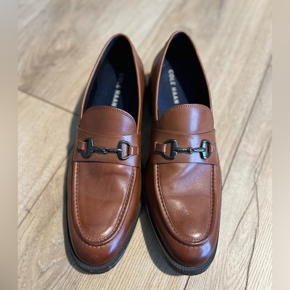 Cole Haan Men's Tan Leather Loafers